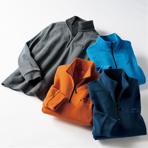 (左から時計まわりに)チャコールグレー、ブルー、ネイビー、オレンジ