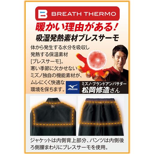暖かい理由がある!吸湿発熱素材ブレスサーモ