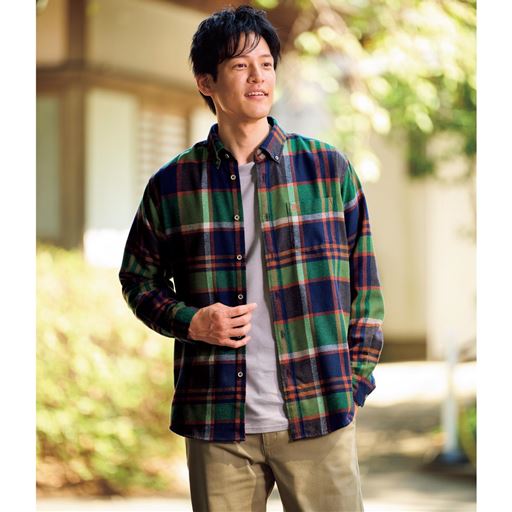 グリーン系 コーディネート例