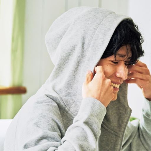 ライトグレー フードかぶりイメージ