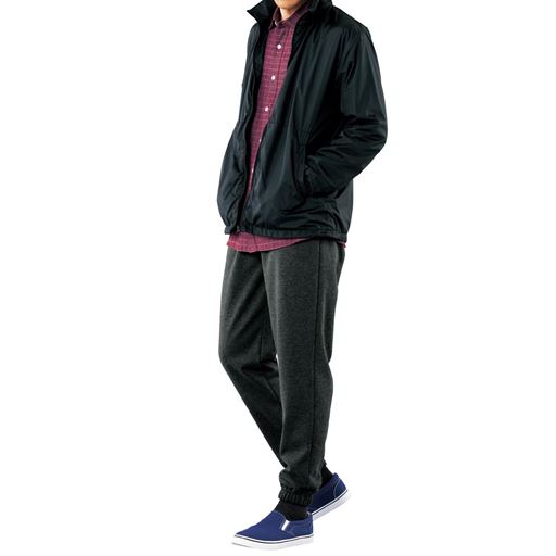 チャコールグレー コーディネート例