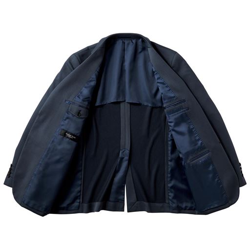 ネイビー 4つの内ポケットが便利!