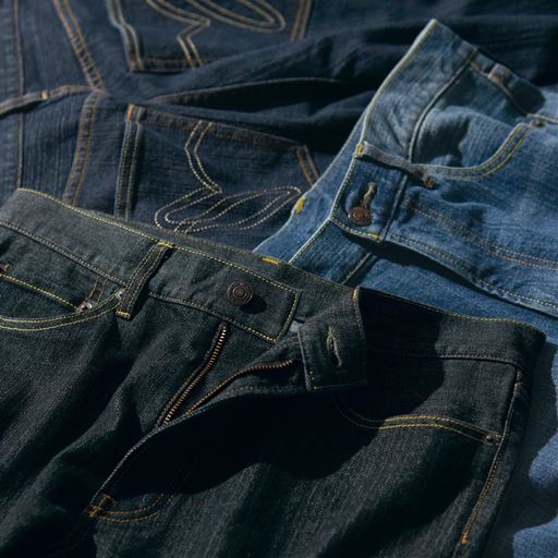 (左から時計まわりに)インディゴブルー、ウォッシュブルー、ブラックD