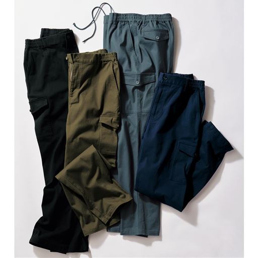 (左から)ブラック、カーキ系、ブルーグレー、ネイビー系