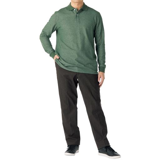 チャコールグレー Lサイズ股下76cm着用 コーディネート例