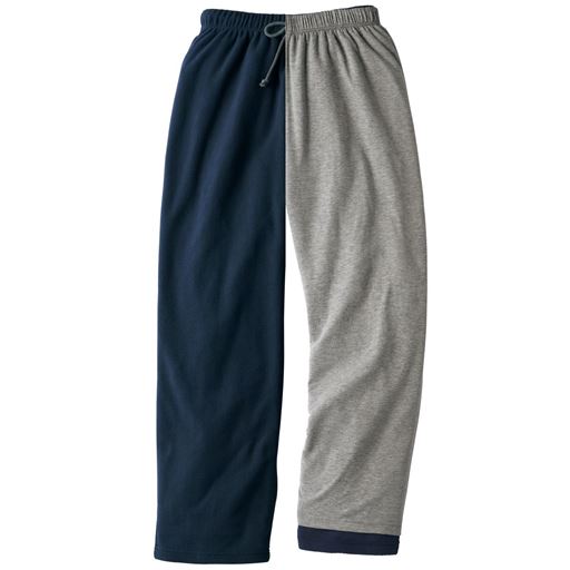 ネイビー 表側フリース素材 肌側綿100%のTシャツ素材