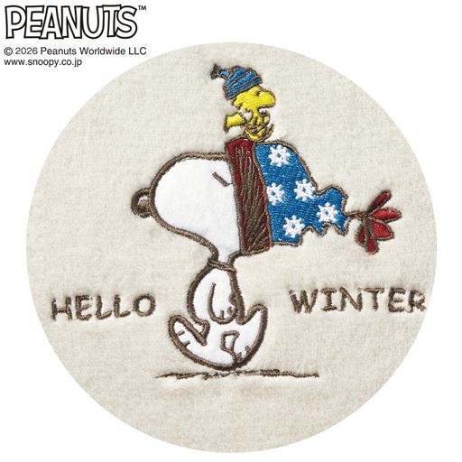 ライトベージュ 刺しゅうアップ