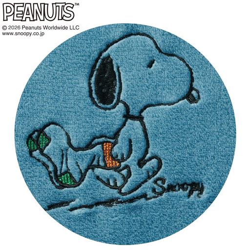 ブルーグリーン 刺しゅうアップ