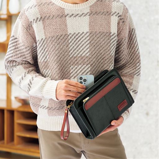 グリーンA(セカンドバッグ) コーディネート例