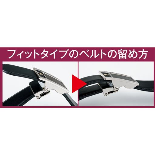 C(フィットタイプ)のベルトの留め方