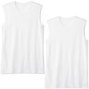 消臭　スリーブレス丸首（２枚組）