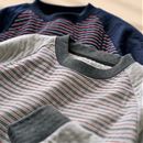 キルトラグランスリーブパジャマ（男女兼用）