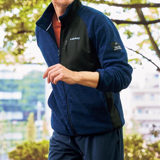 軽くて暖かなフリースジャケット(ヘッド)