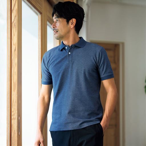 【男女兼用】ドライ半袖ポロシャツ/抗菌防臭・UVカット機能付き