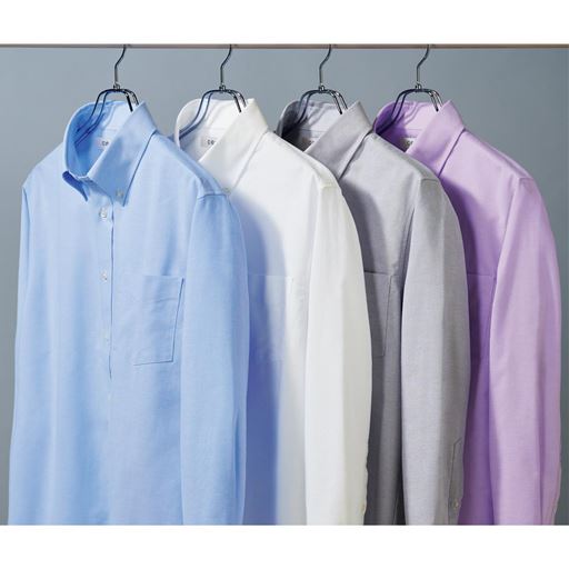 形態安定ボタンダウンYシャツ(長袖)