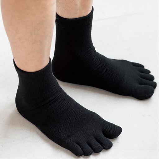 総パイル5本指ソックス・2足組