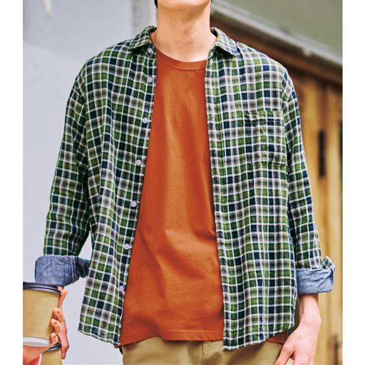 グリーン系 コーディネート例