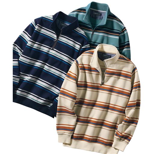 (上から時計まわりに)ブルーグリーン、ベージュ、ネイビー