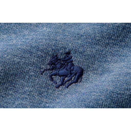 ブルー 生地拡大