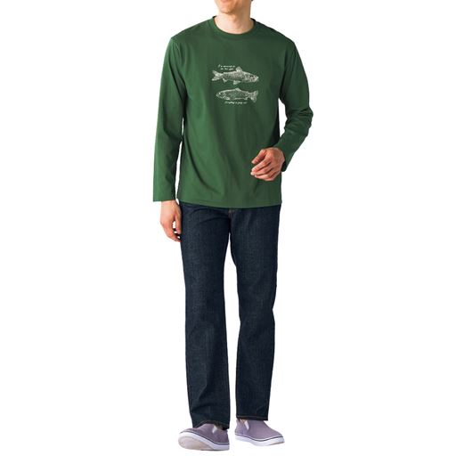 モスグリーン コーディネート例