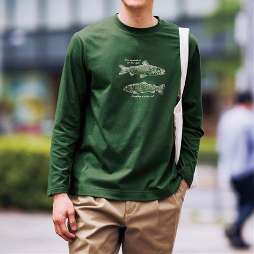 モスグリーン コーディネート例