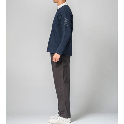 すらっと体型Bさん(身長186cm) Lサイズ/股下76cm着用