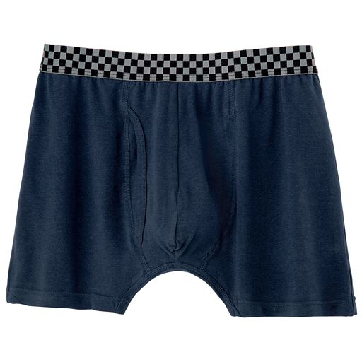 D(色・柄違い3枚組)<br>ネイビー(無地)