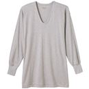 快適工房　長袖Ｕ首シャツ