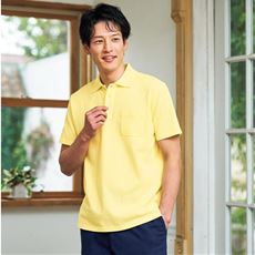 【男女兼用】綿100%ポロシャツ(半袖)しっかり編地の鹿の子素材を使用