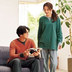 綿100%裏毛スウェットパジャマ(男女兼用)