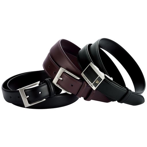 メンズビジネスレザーベルト(ルチアーノ バレンチノ)