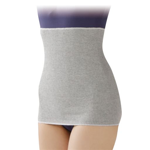 紀州備長炭の練り込み繊維を使用。薄くて軽くて良く伸びてフィットするあったか腹巻。(日本製)