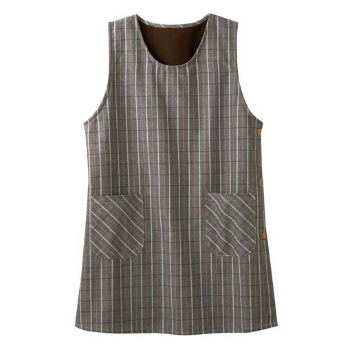 左右に便利なポケット付き(グレー系)