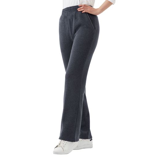 全面裏起毛であたたかさキープ。裏起毛スウェットパンツ。A(ネイビー杢)着用例