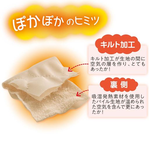 キルト加工&吸湿発熱素材であったか