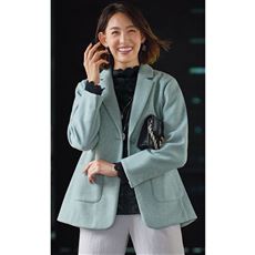 ニットメルトンテーラードジャケット