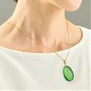 本琥珀　グリーンアンバー　ペンダント