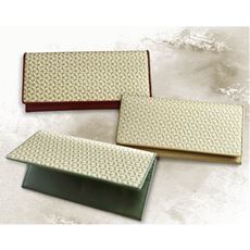 浅草文庫(R) かぶせ長財布 金彩麻の葉