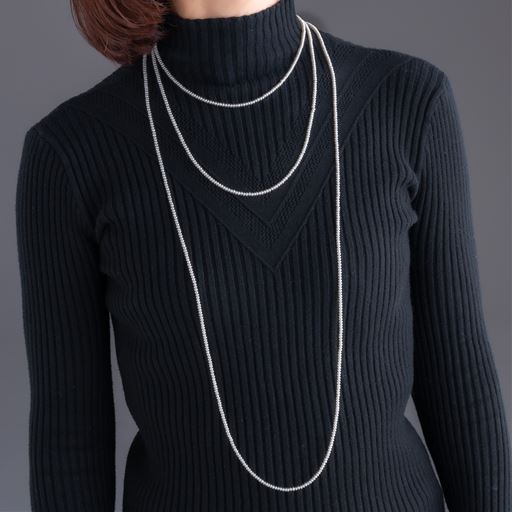 長さイメージ<br>※3つのうち1番短いネックレスとなります。<br>※長さ違いもご用意しております。