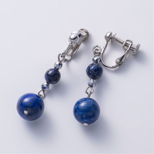 ラピスイヤリング