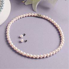 花珠調貝パール ネックレスセット 全長47cm