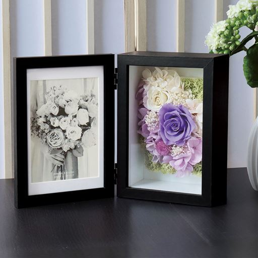プリザーブドフラワー メモリアルフォトフレーム