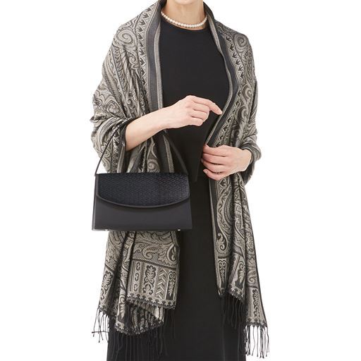 シルク100%ジャカードストール