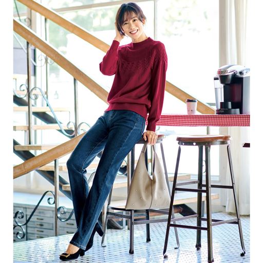 ワインレッド コーディネート例