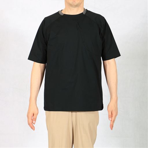 (Tシャツ)フロント<br>ブラック着用