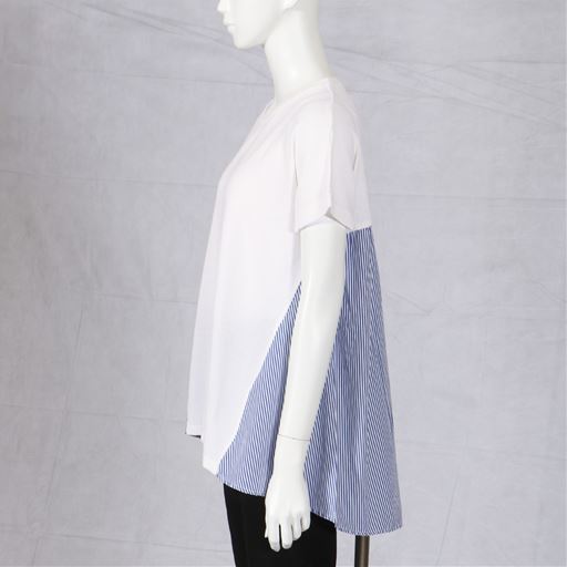 異素材切り替えニット<br>サイド