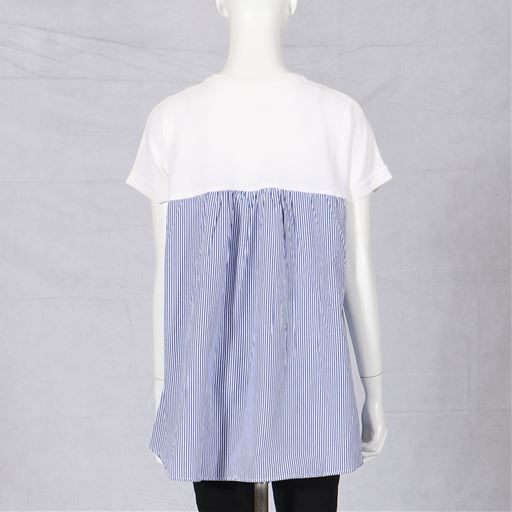 異素材切り替えニット<br>バック