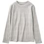 日本製 コットンジャカードハイネックプルオーバー パールグレー