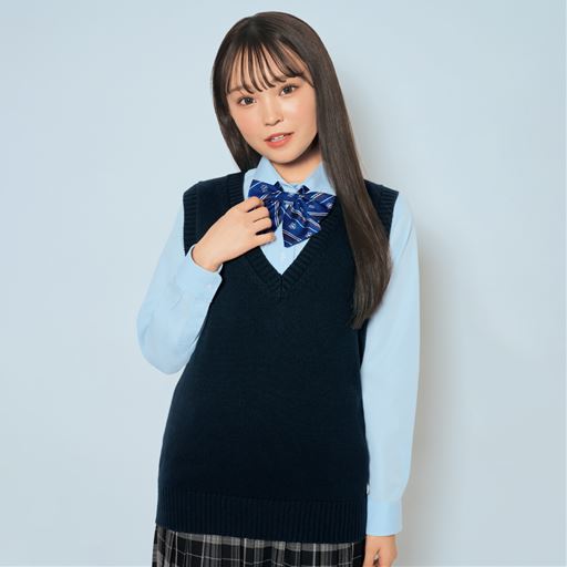 ネイビー<br>モデル身長:160cm<br>コーディネート例