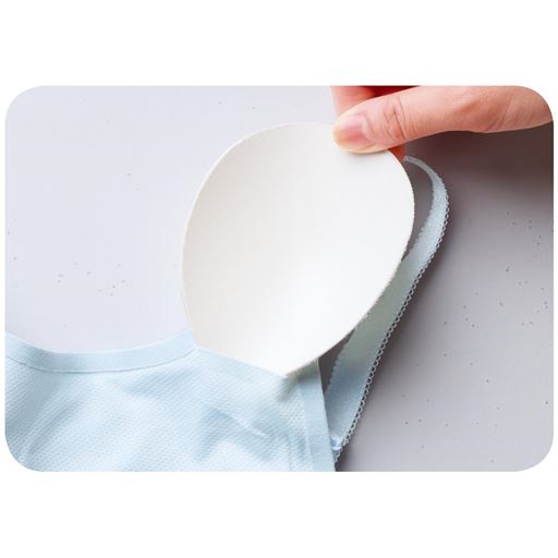 パッドは取り外しができるから、洗濯後の乾きが早い◎